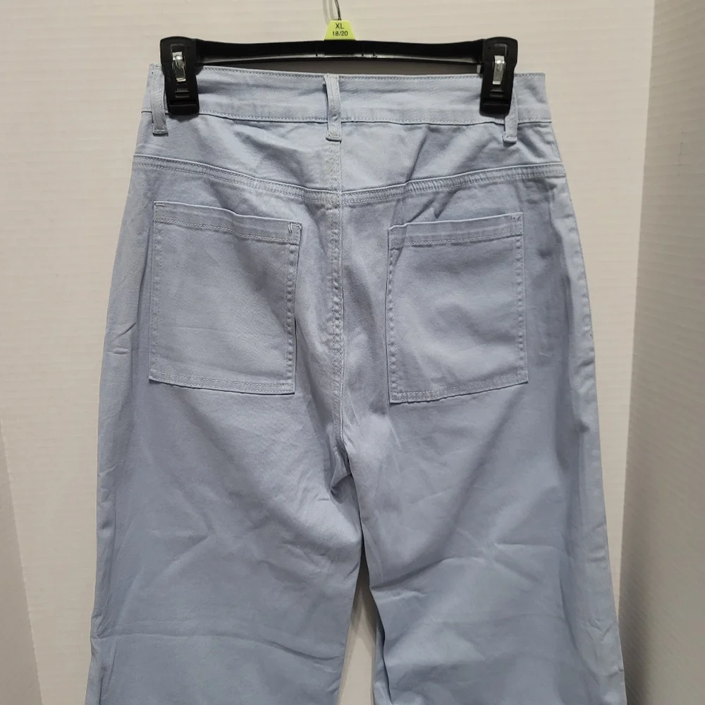 NWT Dokotoo Iceland Blue Wide Leg Women's Pants 27"Waist Size 4 - Picture 6 of 16